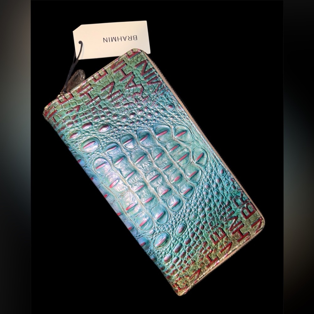 Brahmin Skyler Travel Passport Wallet Multi Adama